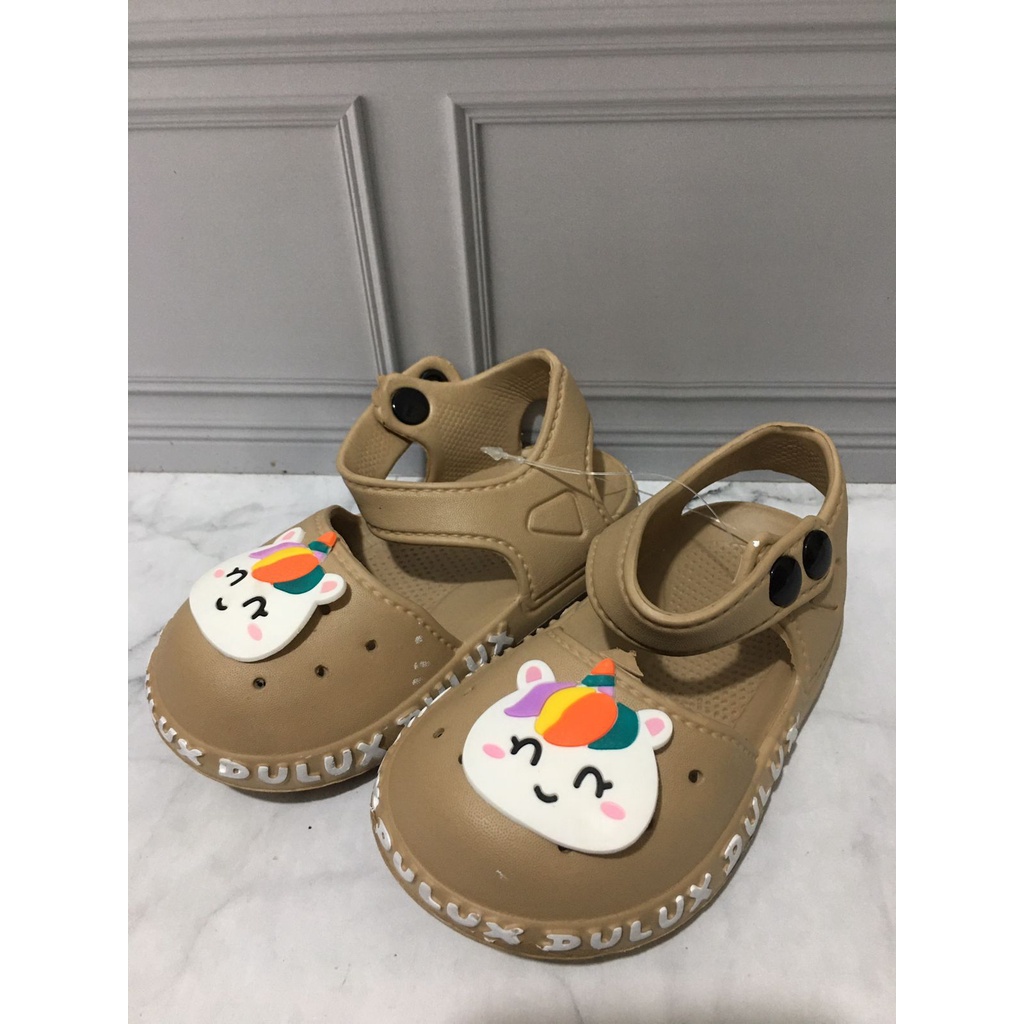 DX-376E Sandal Sepatu Anak Perempuan Karakter Unicorn Merek Dulux Ukuran 20-25