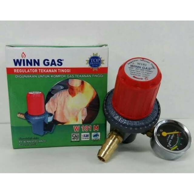 Regulator Winn Gas W-181M High Pressure W 181 M Regulator Tekanan Tinggi W-181 M Regulator LPG W181M