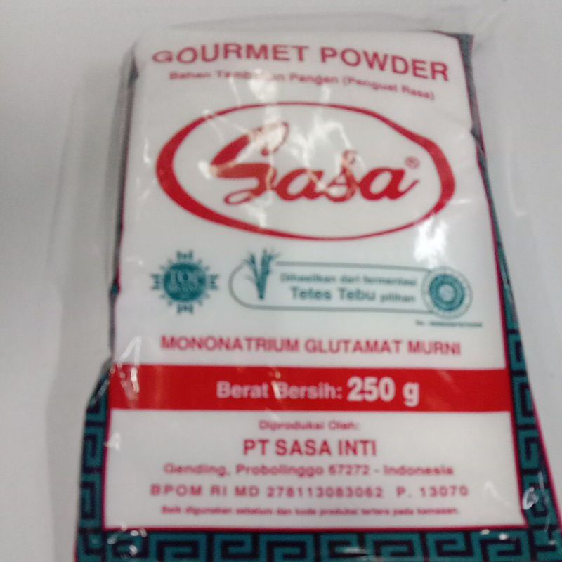 

Sasa 250 gram (Bahan Tambahan Pangan )