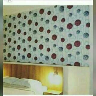 Paling Murah Wallpaper  Sticker Dinding Putih  Bunga Bulat  