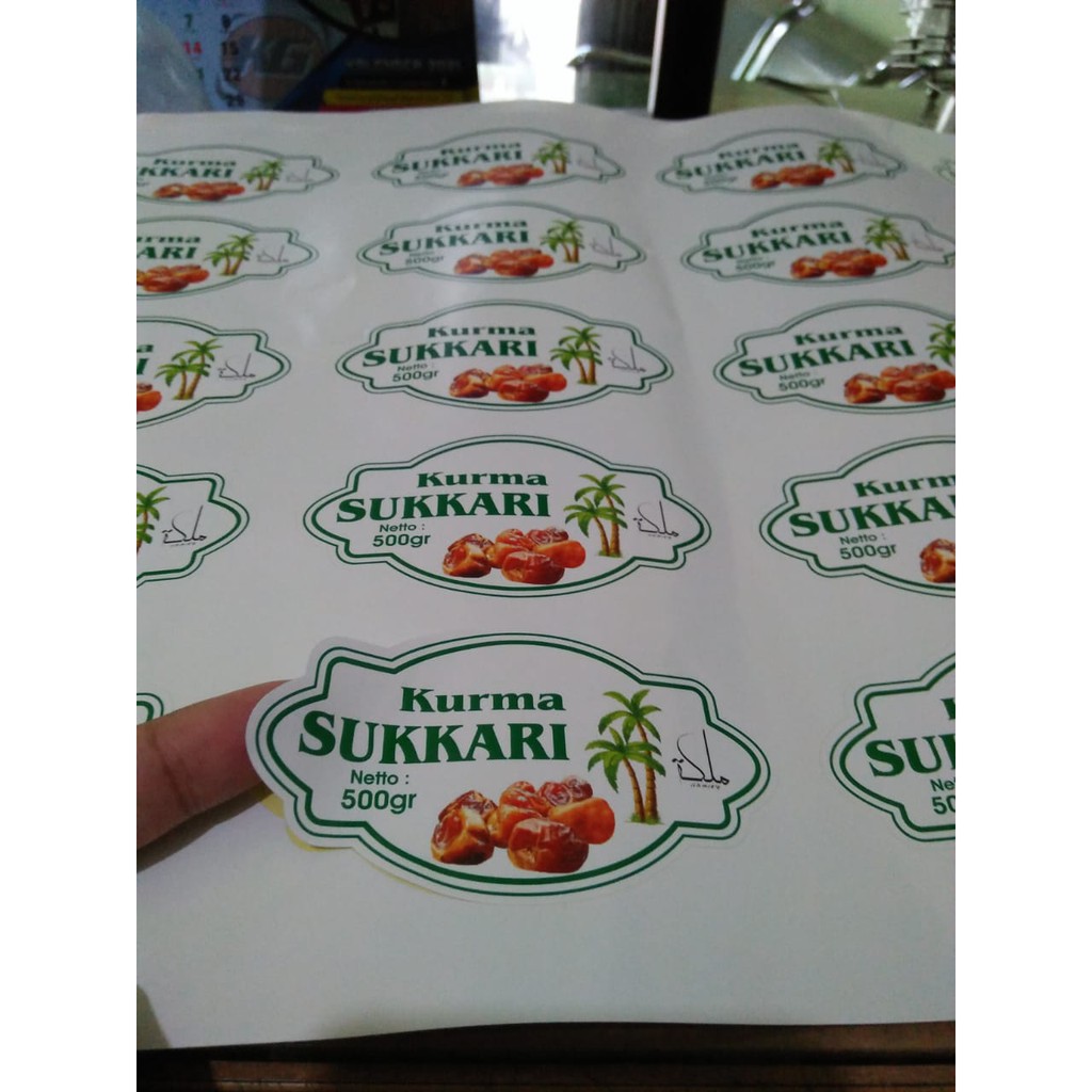 Cetak Stiker Vinyl / Cetak Stiker Label Kemasan / Label Usaha Makanan / Cetak Label Minuman