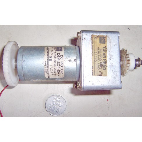 Toshiba DC Geared gearbox Motor 22 Rpm 24v 25kg.cm