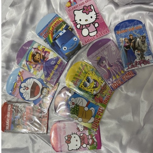 

Amplop lebaran / Amplop idul fitri / Angpao karakter cantik isi 10 pcs per pack