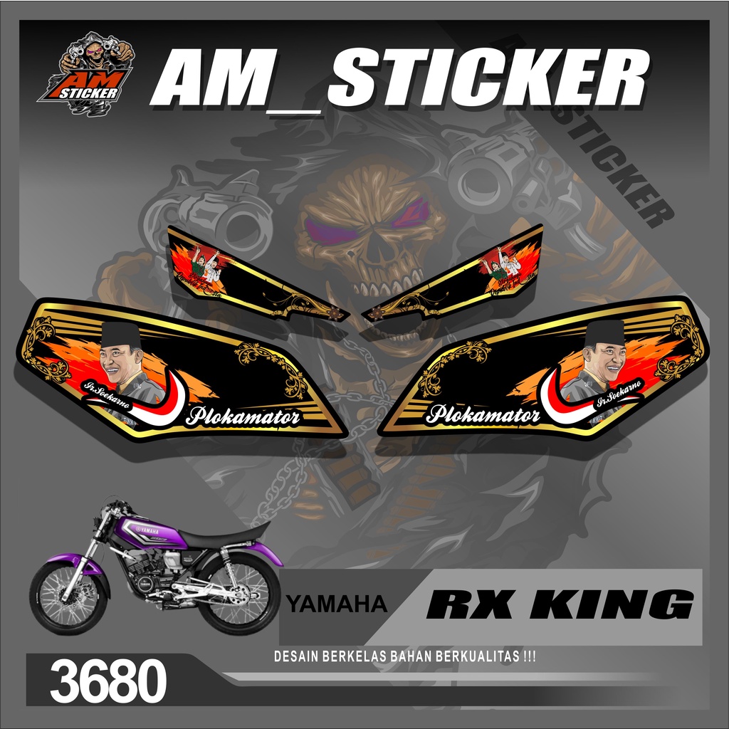 3680M Striping Variasi List RX KING - Stiker Variasi List Motor Rx King Racing DISEAN PAK SUKARNO