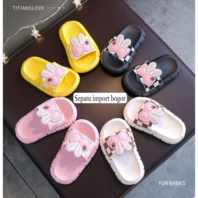 Sandal Anak Jelly PITA Rabbit Stawberry Import