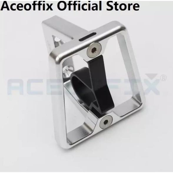 Aceoffix Brompton Front Carrier Alloy - Brompton Front Block Carrier Alloy Silver