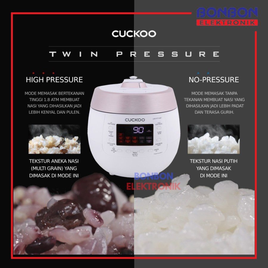 CUCKOO All-in-One Twin Pressure Cooker CRP-RT1008F 1.8L No.1 In Korea