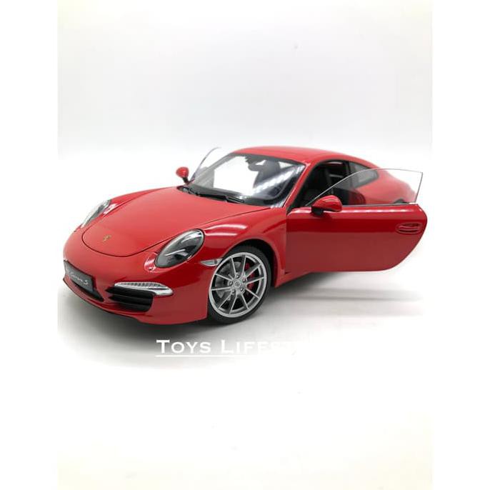 maddox - Welly Diecast - Porsche 911 Carrera S Skala 1:18 (Merah)