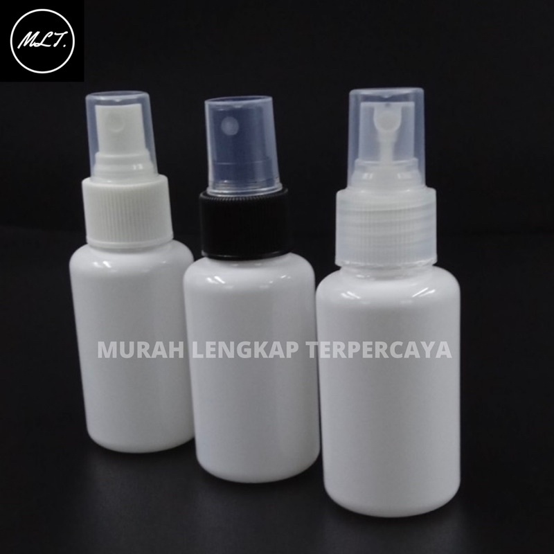 BOTOL TUBULAR 70 ML 60ML SPRAY PUTIH HITAM NATURAL / BOTOL SPRAY 60 ML 70ML TUBULAR PUTIH GLOSSY PET MENGKILAT SEMPROT SPRAYER