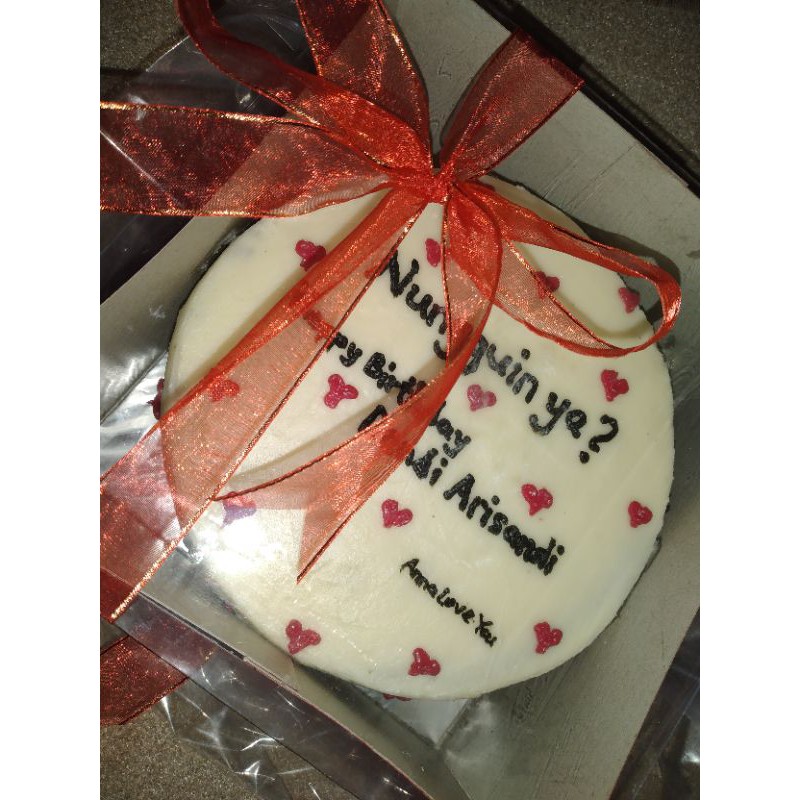 

Medium Lettering Cake | Korean Bento Cake