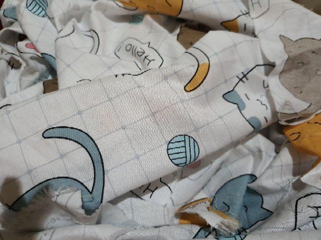 Chibi Cat - Kain Katun Lokal Star Bintang Kecil