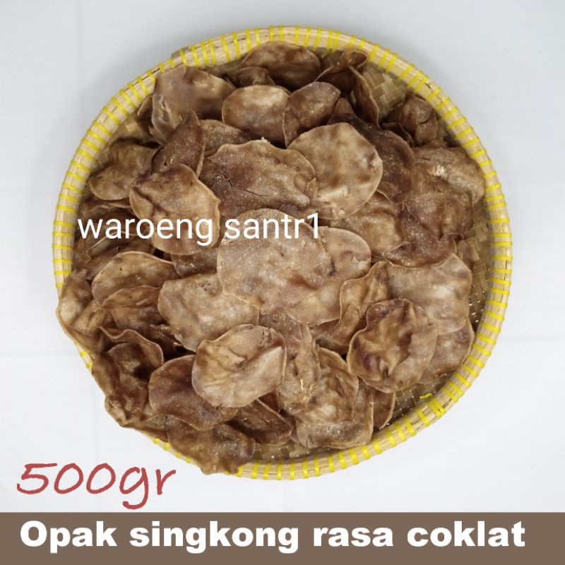 

Keripik opak singkong koin rasa coklat mentah wonosobo 500gram