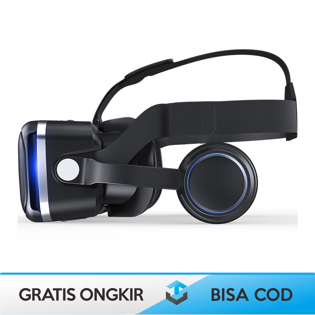 VR BOX VIRTUAL REALITY GAME 3D 7 INCH SHINECON ORI HEADPHONE 6.0 MURAH