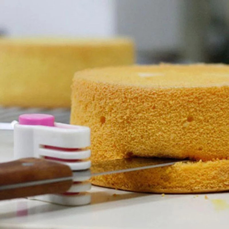 ICHIFA 5 Layers Stainless Steel Cake Separator Cake Bread Cutter Slicer Cutting / Alat pembagian kue (1pair-6