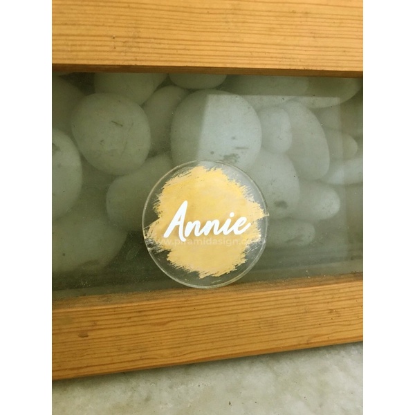

Name tag ucapan kartu nama akrilik paint diy