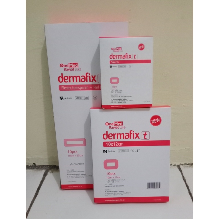 Plester dermafix 5 x 7cm / Plester dermafix 10 x 12cm / Plester dermafix 10 x 25cm Plester Transparant