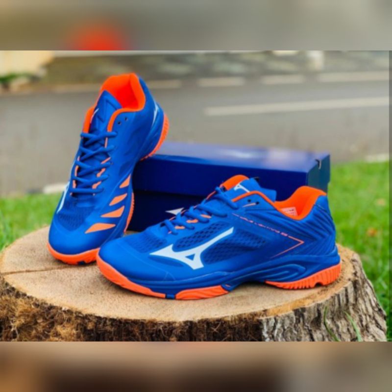 MIZUNO WLZ Z5 BLUE  import premium sneaker skate olahraga jogging running jalan2 santai