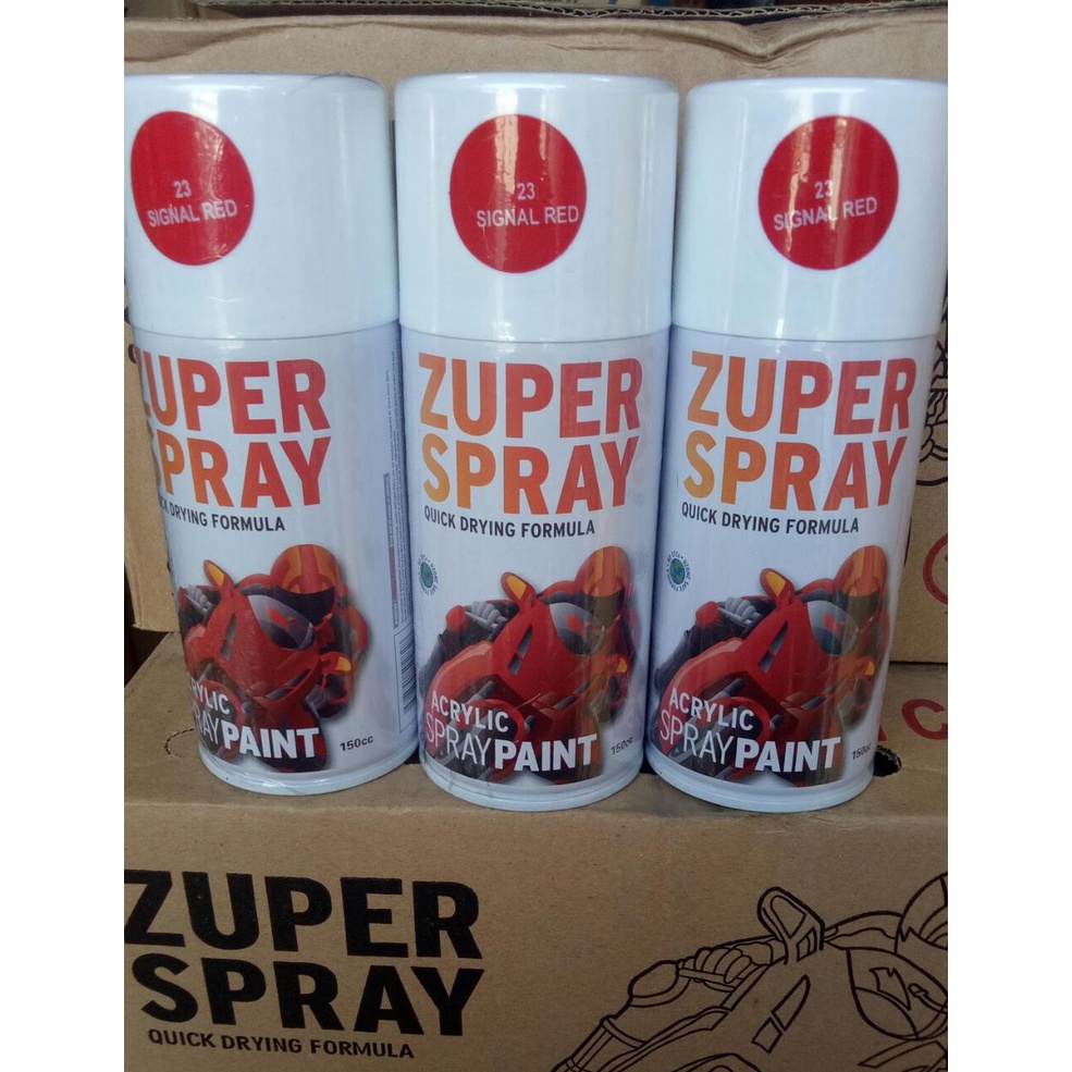 cat semprot pilok pilox zuper signal red 23 150cc zuper spray signal red p23 150cc