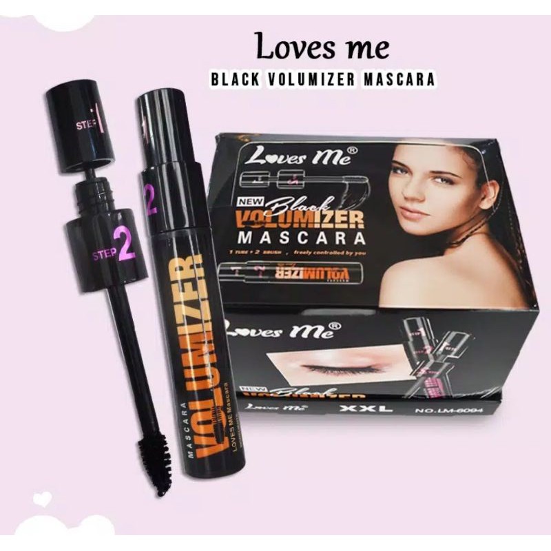 MASCARA MASKARA LOVES ME BLACK VOLUMIZER 2 STEP ORIGINAL BPOM DEPKES