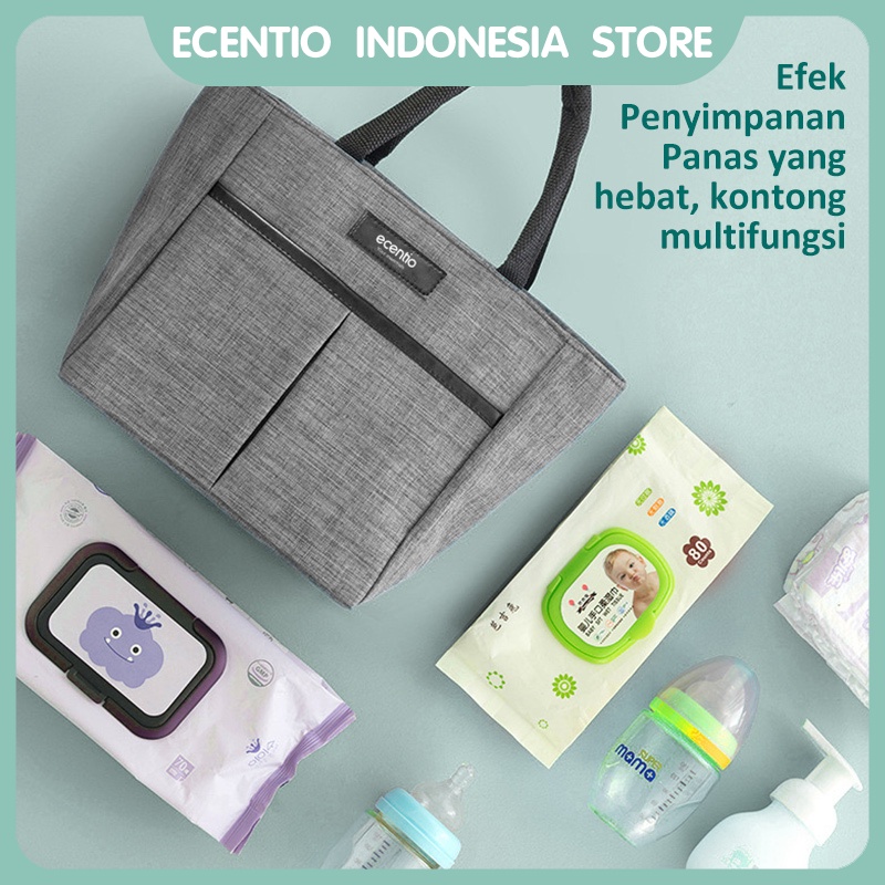 ecentio tas bekal lunch bag tas bekal makanan Oxford cloth Tas piknik tas makan siang totebag