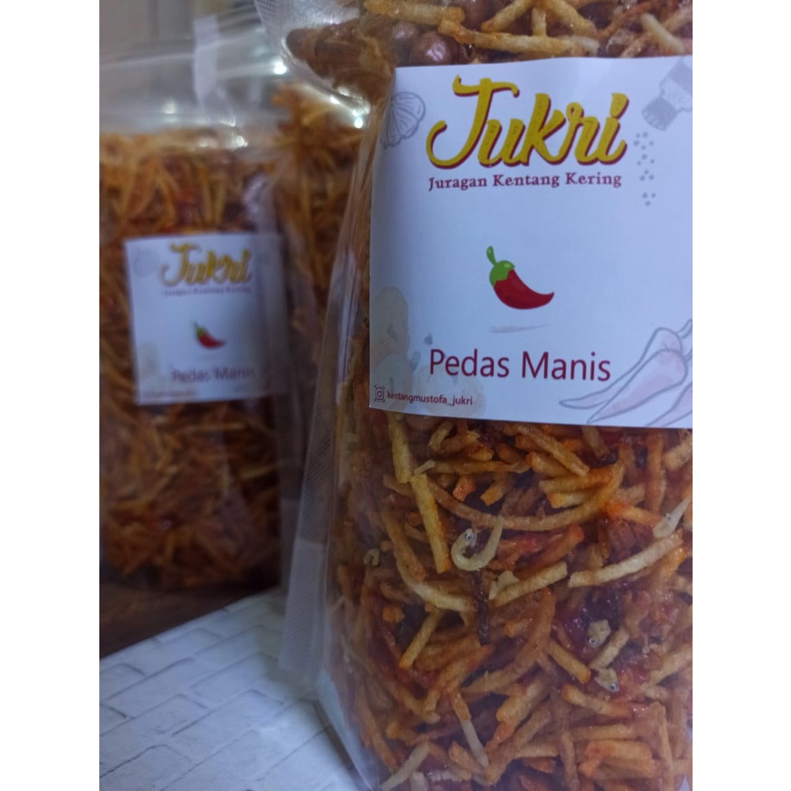 

Kentang Mustofa / Kentang Kering / Keripik Kentang ukuran 100gr Ijin P-IRT