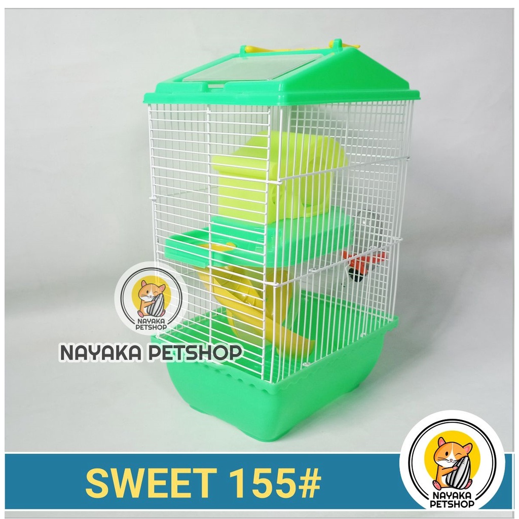 Sweet 155# Kandang Hamster Tingkat 2 Lantai Murah Rumah