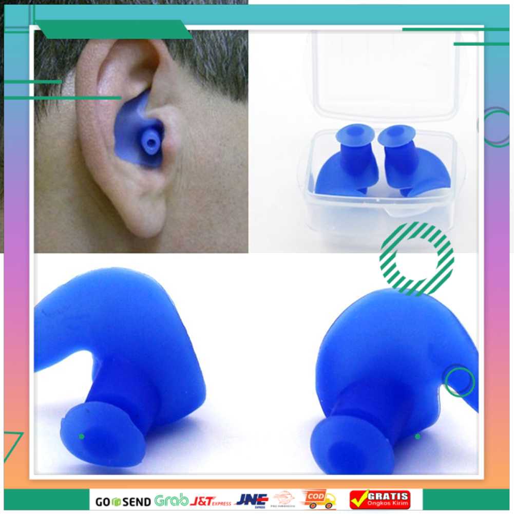 (BISA COD) FTIHSHP Penutup Telinga Ear Plug Renang Anti Air - 00NT