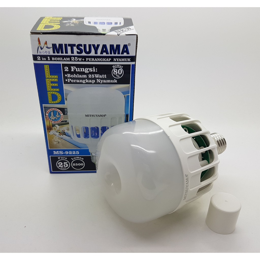 Lampu led + Perangkap Nyamuk Terang 25 Watt Mitsuyama MS-9225