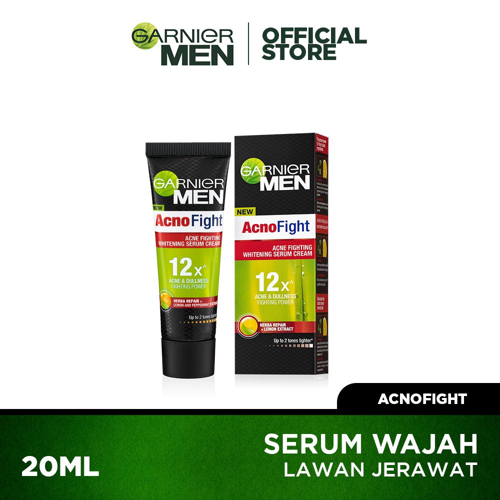 Garnier Men Acno Fight Whitening Moisturizer Serum Cream 20 ml