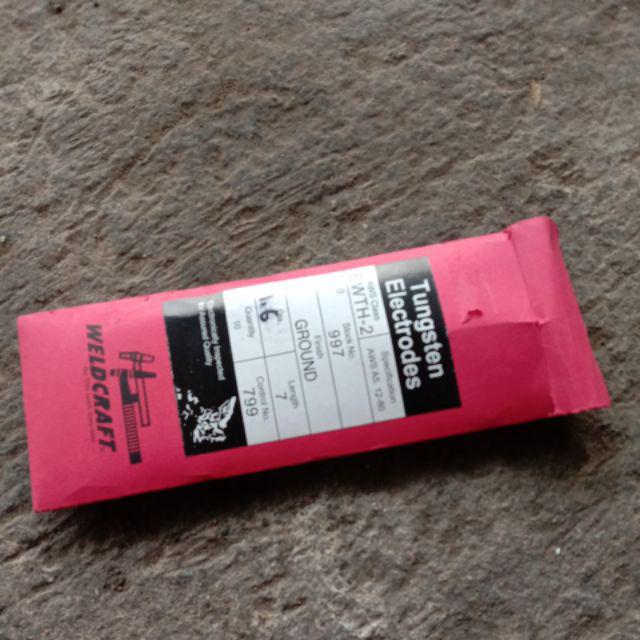 Tungsten Electrodes Usa Merah 1.6mm Untuk Las Argon Stainless