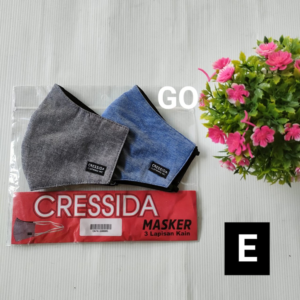 BB CRESSIDA MASKER Hijab isi 2 Masker Dewasa Katun Original