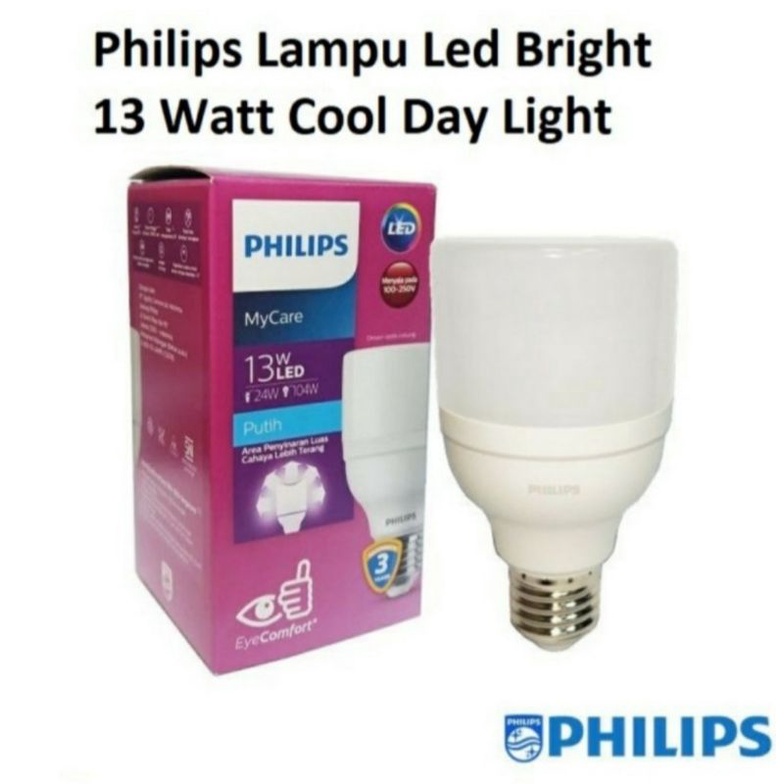 lampu philips LED bright 13w