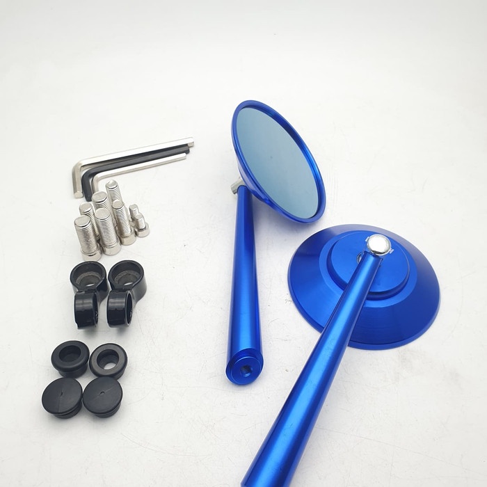 OTOMOTIF AKSESORIS MOTOR SPION RIZOMA REPLIKA W175 CUSTOM VESPA BIRU