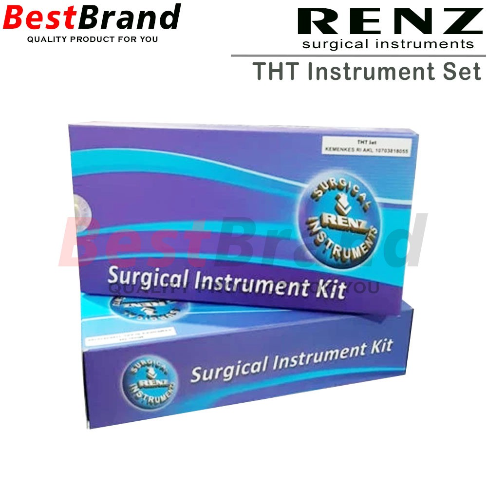 RENZ THT Set Instrument Paket Alat Pemeriksaan Telinga Hidung & Tenggorokan