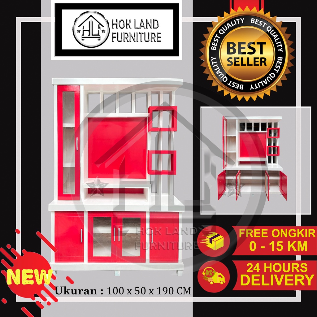 Bufet TV Elegant panjang 170cm / Bufet tv minimalis/ Lemari buffet TV ekonomis murah/ buffet tv part