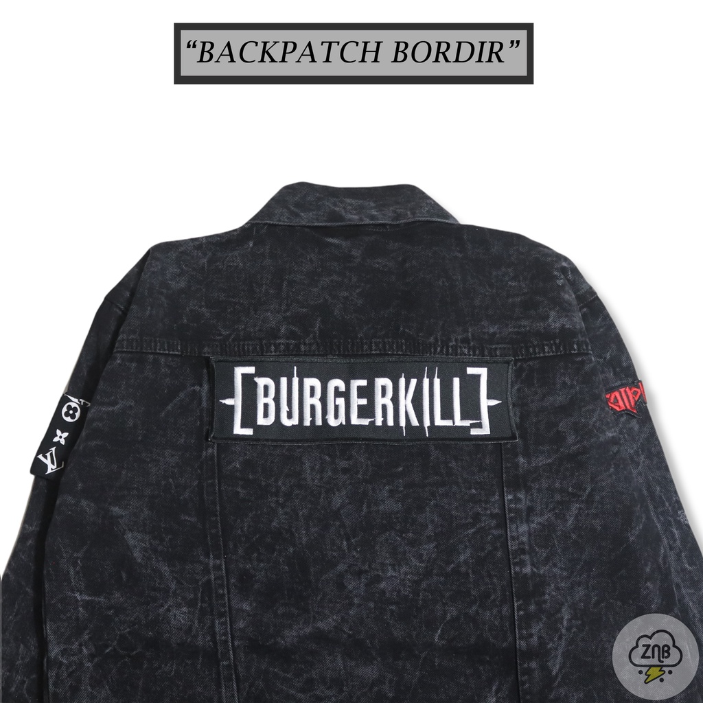 ZINBONS BACKPATCH BORDIR MUSIK LOCAL PATCH TULISAN EMBLEM TULISAN EMBLEM BORDIR BEST QUALITY