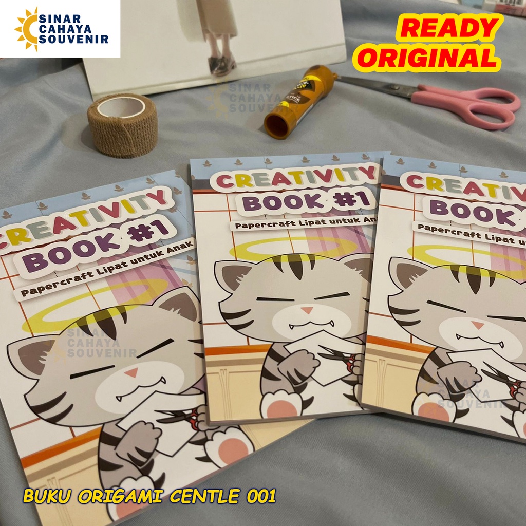 Buku Origami Centle 001 | Papercraft Book | Buku Bergambar Lucu Imut | Buku Origami Korea Unik | ATK
