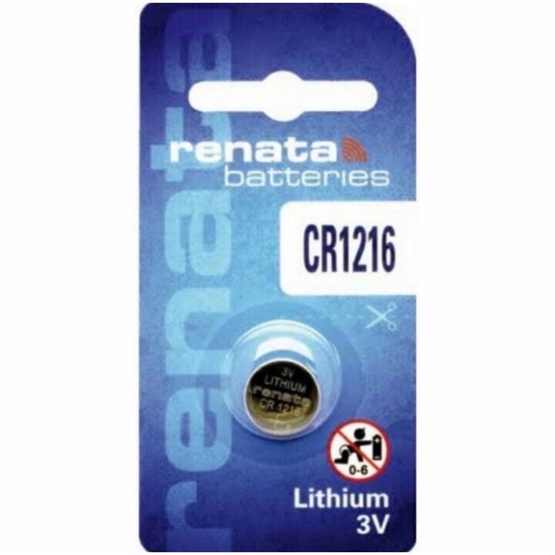 BATERAI RENATA CR1216 ORIGINAL / BATRAI CR1216 LITHIUM BATTERY 3V / DL1216 BR1216 ML1216