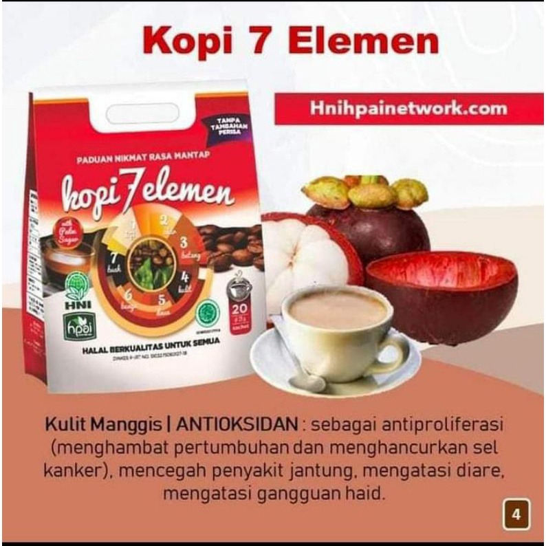 

( COD ) Kopi 7 Elemen isi 10 sachet