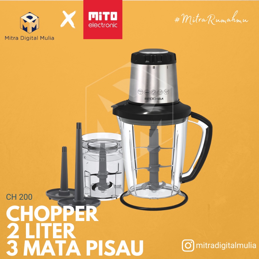 Jual Mitochiba Ch 200 Food Chopper Pencacah Makanan Mito Ch200 Shopee Indonesia 4399