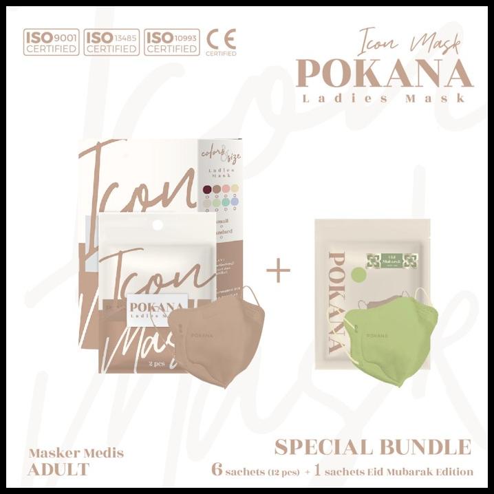 Pokana Icon (Ladies Mask) 4Ply Medical Mask Bundle Ladies