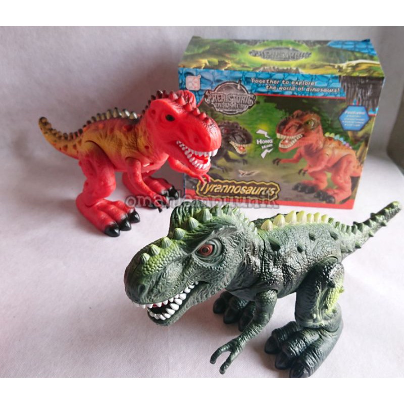 AJ Mainan Anak Robot Dinosaurus Tyrex/T-Rex/TRex Besar Bertelur Murah Gratis Batre