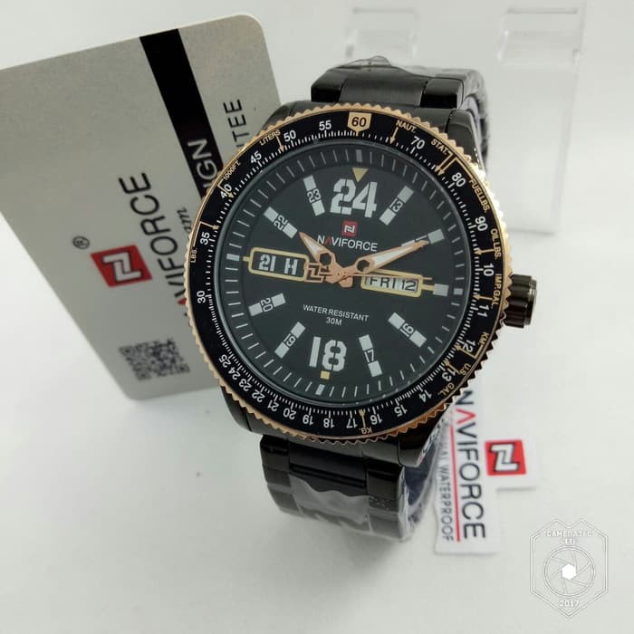 JAM TANGAN PRIA NAVIFORCE NF9102 RANTAI ORIGINAL TGL HARI ANTI AIR COWOK ANALOG 5 WARNA COD MURAH