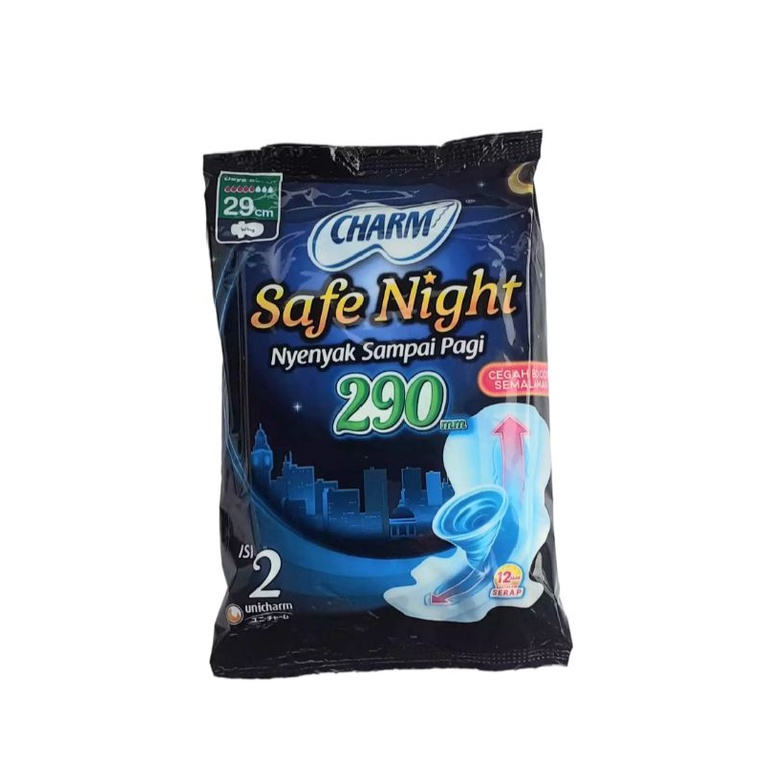 CHARM SAFE NIGHT ( Kemasan Isi 2 )