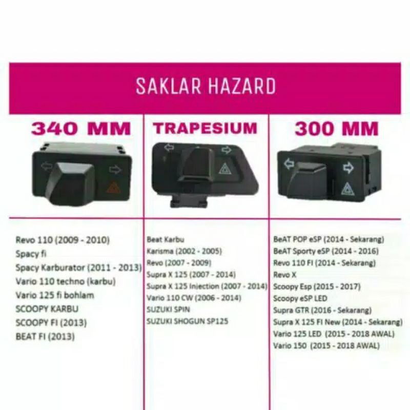 saklar hazard saklar beat scopy vario