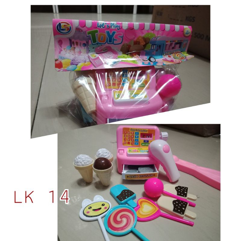

Mainan anak perempuan Cash Register Kasir Mini Es Krim LK 14