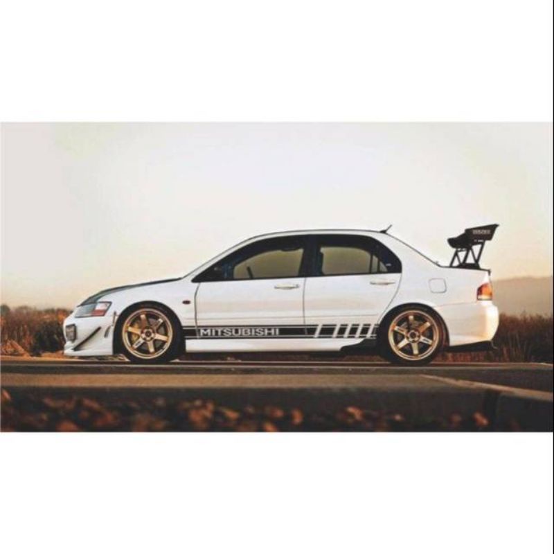 stiker mobil Lancer 4 stiker mobil sedan