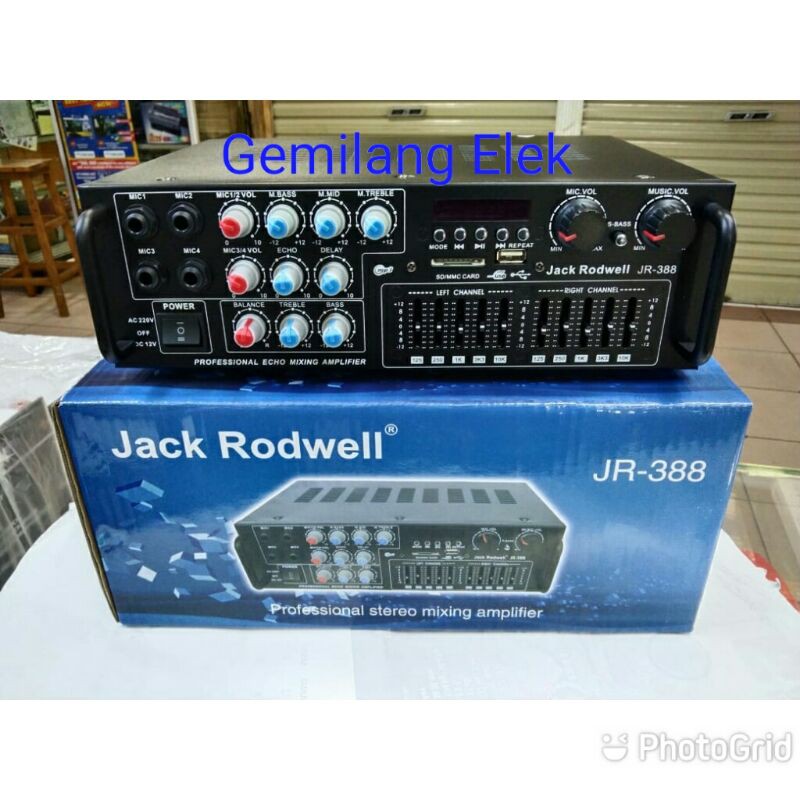 Amplifier Karaoke JACK RODWELL JR-388 BLUETOOTH