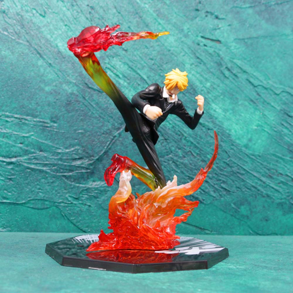 Lanfy Mainan Action Figure Anime Monkey D Luffy Sanji Bahan Pvc Untuk Dekorasi Meja