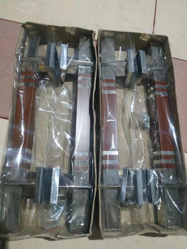 Handle Pintu Rumah Ktk Spb Tg Panjang 33 Cm Coklat Kombinasi Tarikan Pintu Gagang Pintu Kunci Pintu